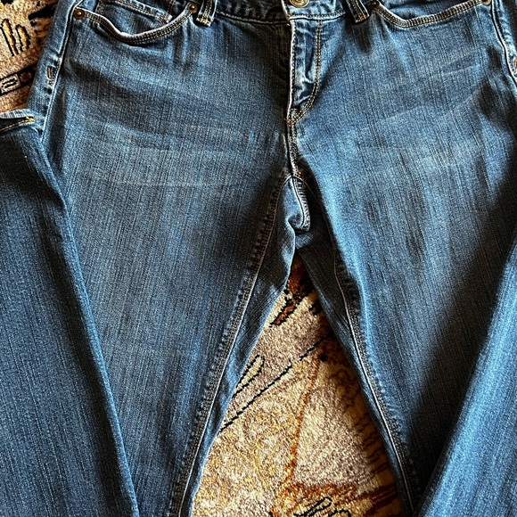 Ann Taylor LOFT Curvy Boot Denim Jeans Women's 28/6 Blue Cotton Blend Low Rise - Picture 4 of 16